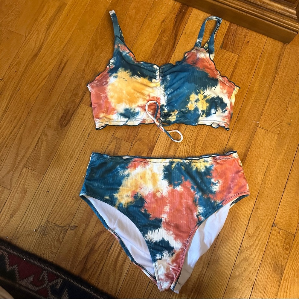 Colorful Tie-Dye Bikini Set